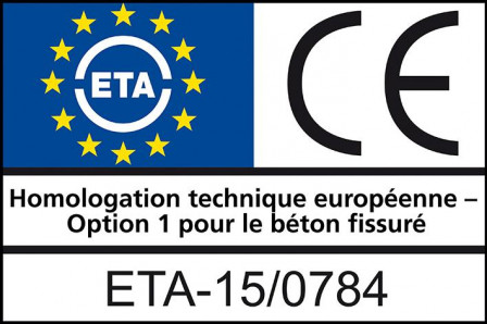 -MMSplus-S + DIN 440 12x280/190/205 SW19 galv bleu