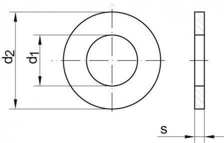 Rondelle DIN 125A 10,5 A2 HP 