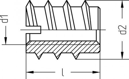 DIN 7965 zingué, avec fente M10 x 18,5 x 20