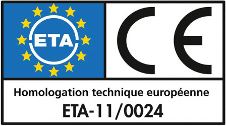 Paneltwistec Tête à plate au jaune TX 40 8,0 x 240 mm