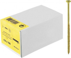 Vis pour panneau aggloméré tête fraisée zn jaune TG ISR 6,0x 90/54 KKP 