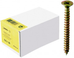 Vis pour panneau aggloméré tête fraisée zn jaune VG PZD 3,0x 16 HP E-NNORMpro