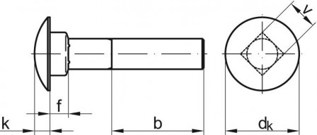 Boulon tête bomb.DIN 603M10x240 Éc zn HP 