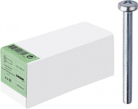 Vis tête frais.inox DIN 7985 M 4 x 12 A2 