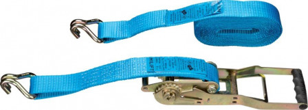 Sangle avec tendeur à cliquet levier long 50mm 10m 5T crochet pr.