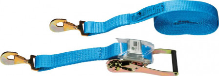 Sangle avec tendeur à cliquet levier long 50mm 6m 5T crochet K