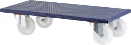 Roulettes de transport 600x500mm600kg roue plas.125 mm