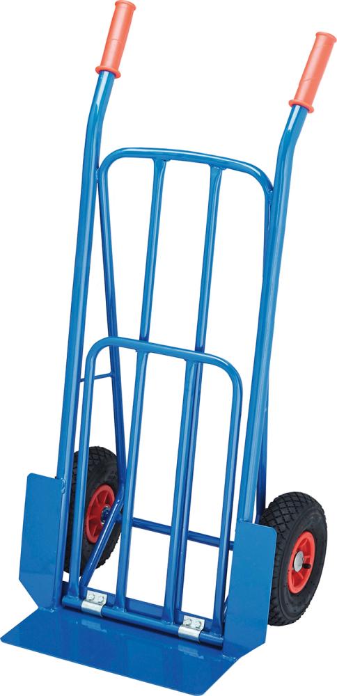 Diable en tube d'acieravec pelle rab., pn