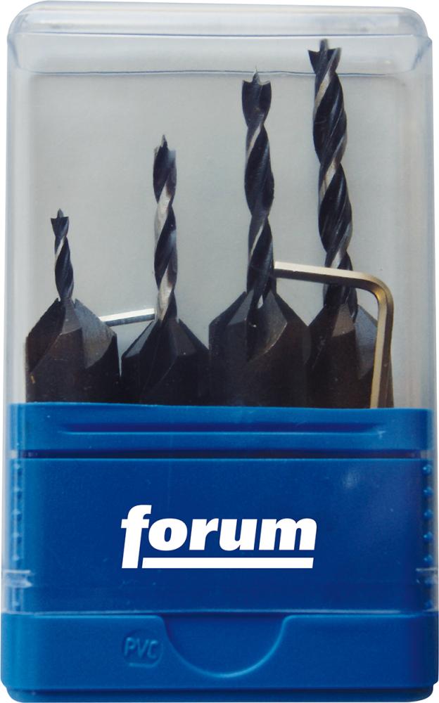 Jeu fraises à chanfreiner enf. HS avec foret 4 pcs . 