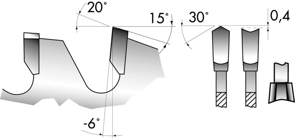 Lame de scie circulaire D H n. 303X3,2X30-60Z 