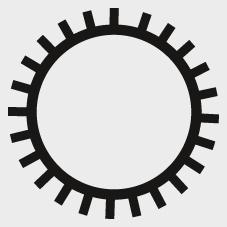 Rape bois DIN7263 E 250mm H2 circulaire 