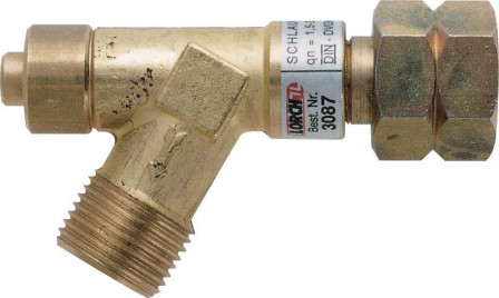 Raccord de sécurité pour tuyau flexible pression gaz 4bar / 6kg/h 