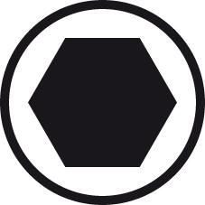 Lame mixte 175mm 6 pans/tête sphérique 5mm 