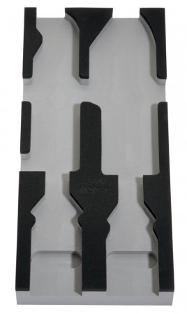 MODULE MOUSSE 1/3 VIDE POUR 1 PINCE MULTIPRISE+1 PINCE-ETAU