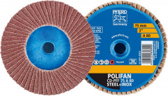 Mini-Polifan COMBIDISC 75 mm K 80 corindon 