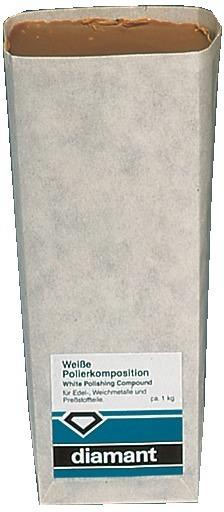 Pâte abrasive et à polir 700g blanc-beige diamant