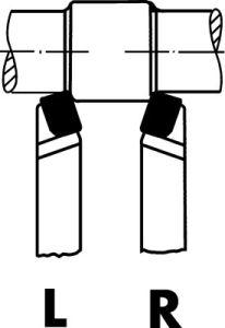 Outil tourn. carb DIN4971 gau 25x25x140mm P25/30 