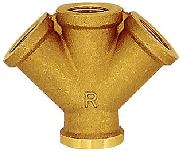 Distributeur laiton double F1/2