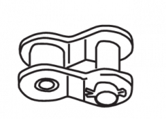 MAILLON COUDE SIMPLE RENOLD BLUE 12,7D 08B-2 BS N°12