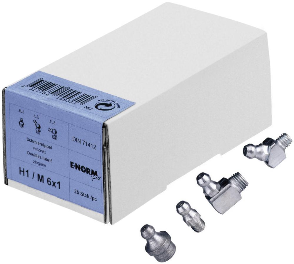 Embout de graissage DIN 71412 H1 A M 8x1 znHP E-