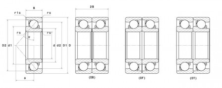 Roulement à billes à contact oblique 