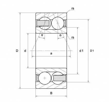 Roulements à billes à contact oblique à 2 rangées